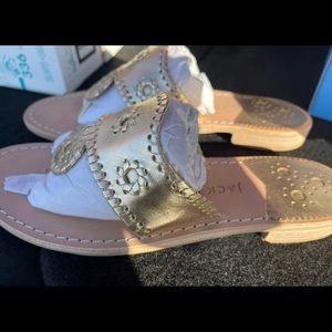 NEW gold jack rogers